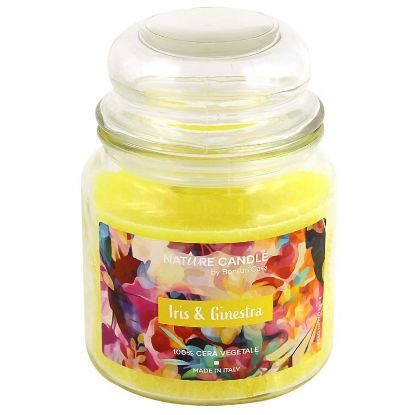 Immagine di CANDELA 380gr VEGETALE IN GIARA VETRO IRIS&GINESTR