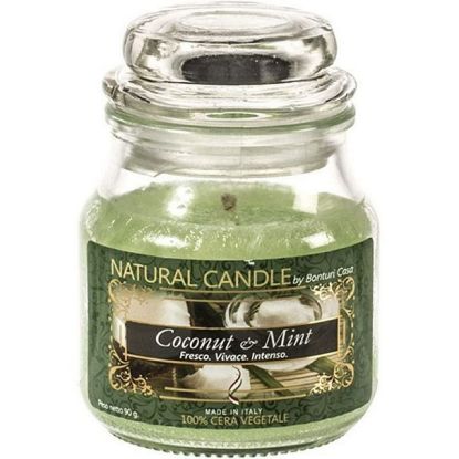 Immagine di CANDELA 90gr VEGETALE IN GIARA VETRO COCONUT MINT