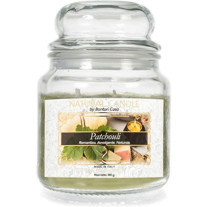 Picture of CANDELA 380gr VEGETALE IN GIARA VETRO PATCHOULI