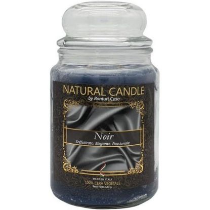 Immagine di CANDELA 380gr VEGETALE IN GIARA VETRO NOIR