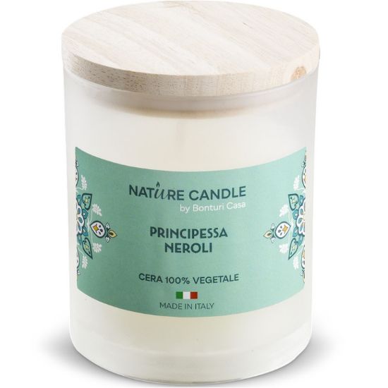 Immagine di CANDELA 200gr VEGETALE VETRO PRIN.NEROLI MEDIT.