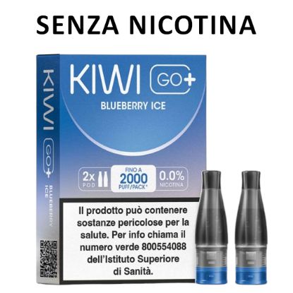 Picture of KIWI GO PLUS POD 1x2pz BLUEBERRY ICE 2ml 0mg/ml - PL0014376 SENZA NICOTINA