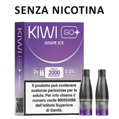 Picture of KIWI GO PLUS POD 1x2pz GRAPE ICE 2ml 0mg/ml - PL0014380 SENZA NICOTINA