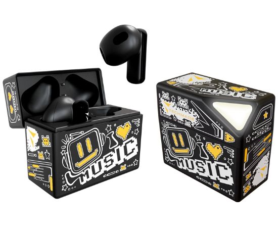 Immagine di AURICOLARI CUFFIE WIRELESS TM-XM191 GIALLO 1pz TECHMADE