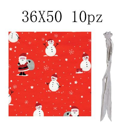 Picture of BUSTA REGALO CARTA con NASTRO 36X50 10pz REXPACK