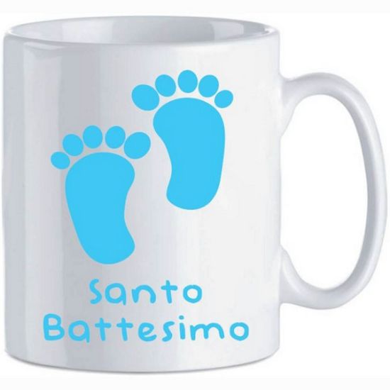 Picture of TAZZA MUG BOX SANTO BATTESIMO AZZURRO