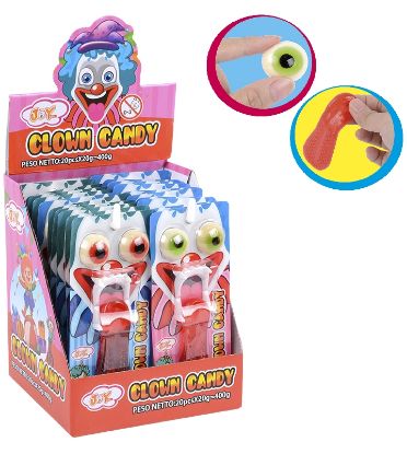 Picture of CARAMELLE TOYS JOY CLOWN CANDY 20pz 20gr - JOYGUM