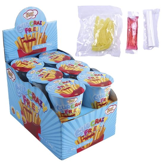 Immagine di JOY CUP CRAZY FRIES 12pz 63gr - JOYGUM