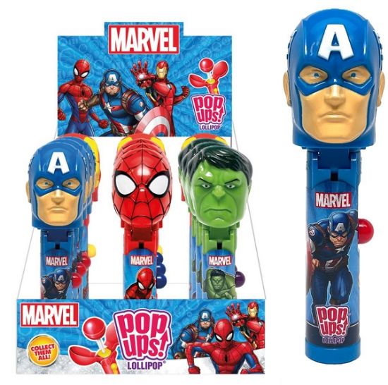 Picture of CARAMELLE TOYS POP UPS MARVEL 12pz 10gr CASA DEL DOLCE