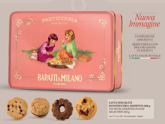 Immagine di BARATTI&MILANO LATTA PASTICCERIA ASSORTITI 1pz 260gr