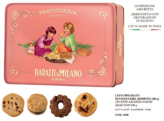 Immagine di BARATTI&MILANO LATTA PASTICCERIA ASSORTITI 1pz 260gr