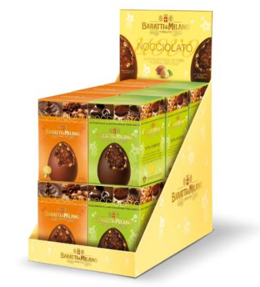 Immagine di BARATTI&MILANO EXPO UOVO 12pz 120gr NOCCIOLATO GIANDUIA E FONDENTE