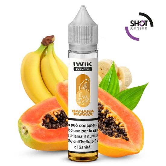 Immagine di KIWI AROMA PLA MINI SHOT - BANANA PAPAYA - IWIK - 10ml PLA006148