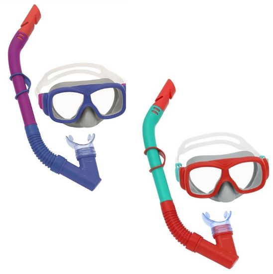 Picture of NUOTO MASCHERA CON BOCCAGLIO 7/14anni 1pz LENTI POLICARBONATO UV