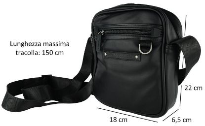 Immagine di TRACOLLA BORSELLO GMV NERO 1pz SIMILPELLE 18 x 22 x 6,5 cm