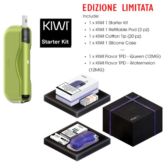 Immagine di KIWI 1 GIFT BOX FURY GREEN - KIWI VAPOR (pvp.69,00) composto da: