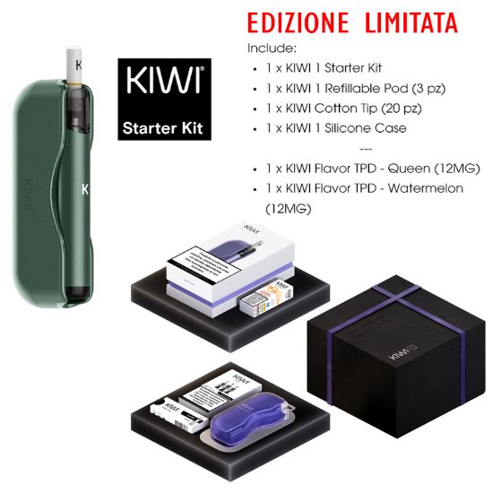 Picture of KIWI 1 GIFT BOX MIDNIGHT GREEN - KIWI VAPOR (pvp.69,00) composto da: