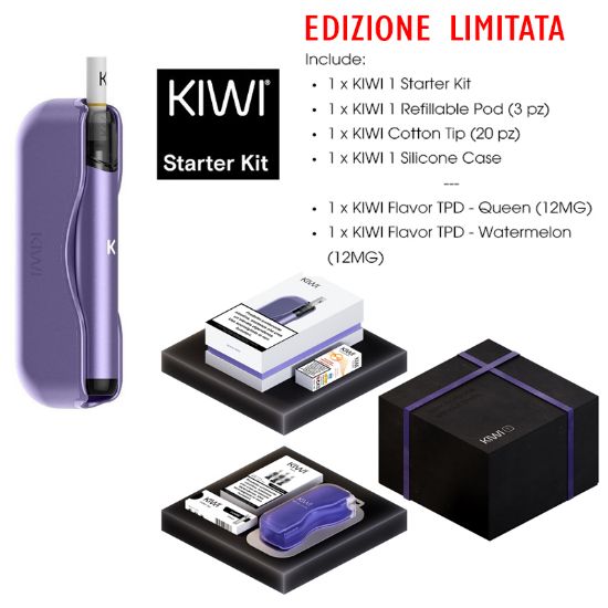 Picture of KIWI 1 GIFT BOX SPACE VIOLET - KIWI VAPOR (pvp.69,00) composto da: