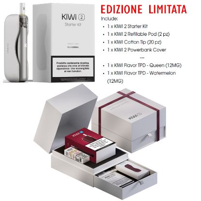 Immagine di KIWI 2 GIFT BOX NIMBUS CLOUD - KIWI VAPOR (pvp.99,00) composta da: