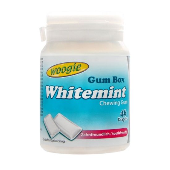 Immagine di CHEWINGUM BARATTOLO WHITEMINT 64g 1pz SENZA ZUCCHERO - GUNZ