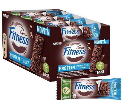 Immagine di BARRETTA FITNESS PROTEIN CACAO 24pz CEREALI INTEGRALI