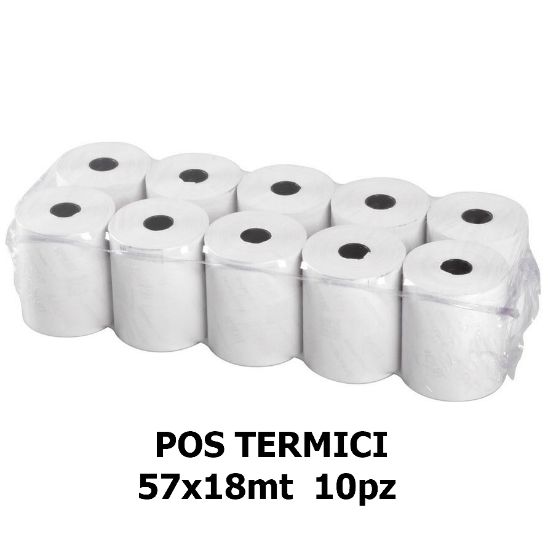 Picture of ROTOLI POS TERMICI 57x18mt foro12 10pz 55GR/MQ