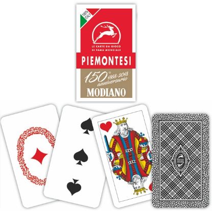 Picture of CARTE DA GIOCO PIEMONTESI 150 ROSSO MODIANO 1pz