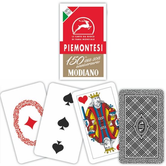 Picture of CARTE DA GIOCO PIEMONTESI 150 ROSSO MODIANO 1pz