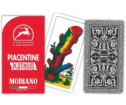 Immagine di CARTE DA GIOCO PIACENTINE ROSSE MODIANO 1pz PLATINUM