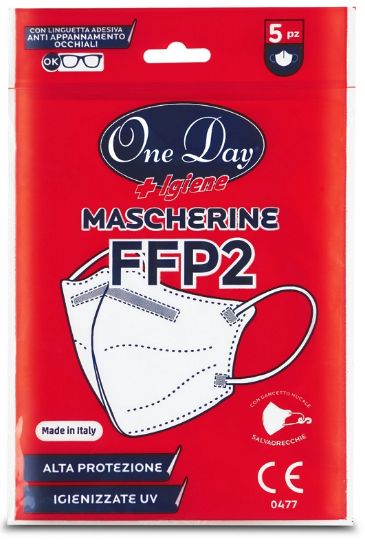 Picture of MASCHERINE FFP2 BIANCA 5pz (blister singolo)