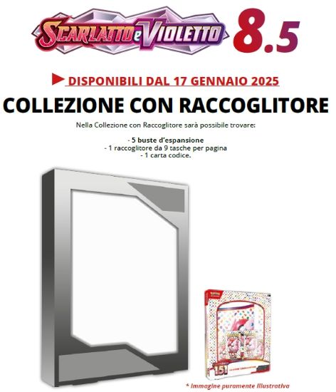 Picture of CARTE DA GIOCO POKEMON SV8.5 EVOLUZIONE PRISMATICHE COLL. CON RACCOGLITORE (V.39,90)