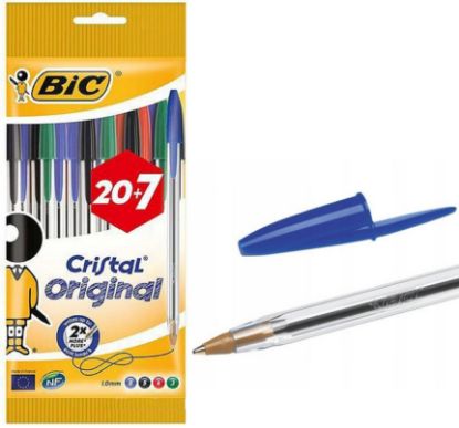 Immagine di PENNA SFERA BIC CRISTAL CLASSIC 27pz COLORI ASSORTITI