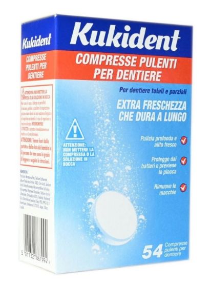 Immagine di KUKIDENT COMPRESSE EFFERVESCENTI x54 AZZURRO