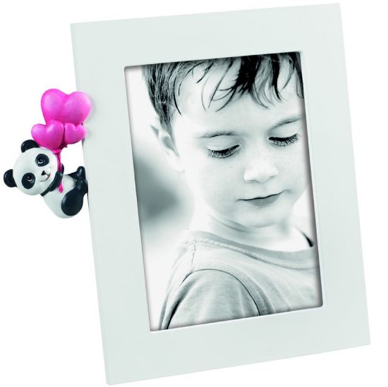 Immagine di CORNICE 13X18cm IN MDF KIDS CON PANDA IN RESINA