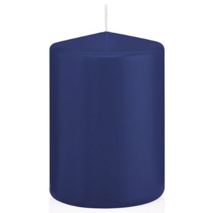 Immagine di CANDELA MOCCOLO D70 H100mm BLU SCURO CELLOPHANE