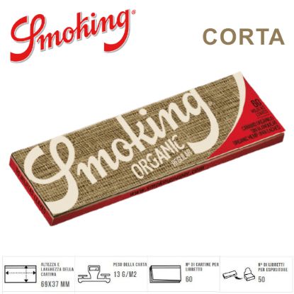 Immagine di CARTINE SMOKING CORTA ORGANIC 50pz (Acc. 10,8)-A00028011