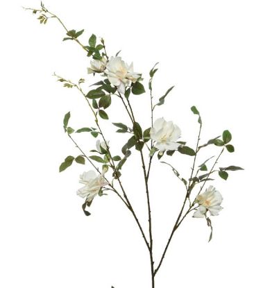 Immagine di FIORE RAMO ROSELLINA H150cm CREMA