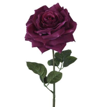 Immagine di FIORE RAMO ROSA VIOLA H53cm