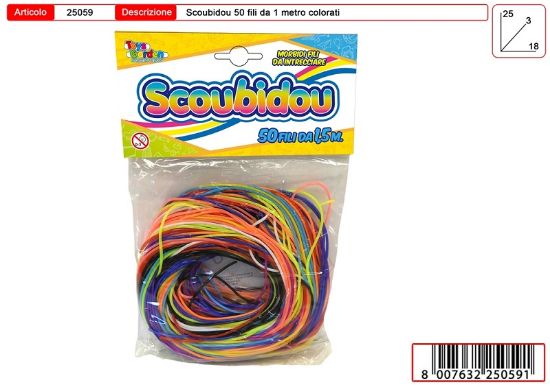 Picture of GIOCHI SCOUBIDOU GRANDE COLORFUL 50 FILI DA 150cm