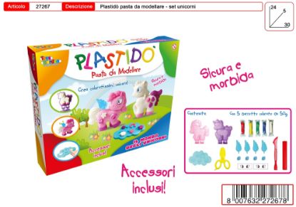 Immagine di GIOCHI PLASTIDO' UNICORNI