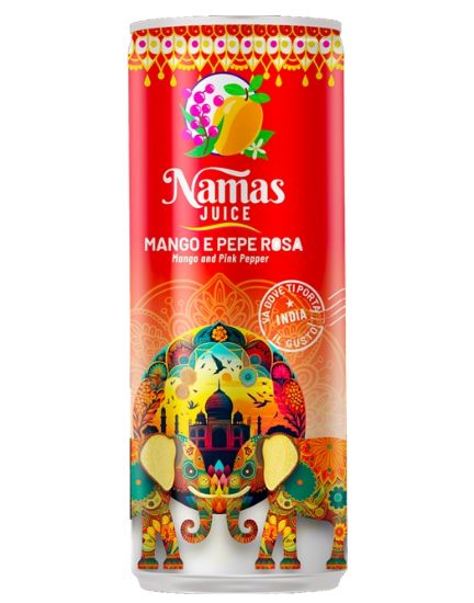 Picture of BEVANDA NAMAS JIUCE 12pz 250ml LATTINA MANGO E PEPE ROSA - èALOE