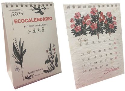 Immagine di CALENDARIO ECO DA TAVOLO CON SEMI SPIRALE