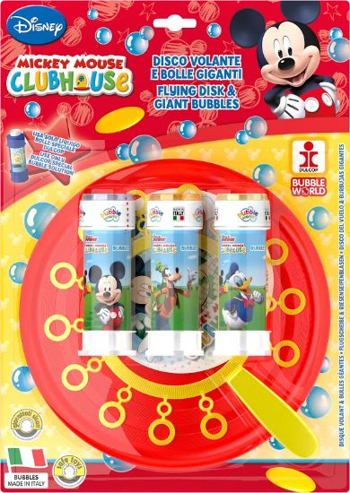 Immagine di GIOCHI BOLLE SAPONE FLYING DISC + BOLLE BLISTER 1pz MICKEY MOUSE