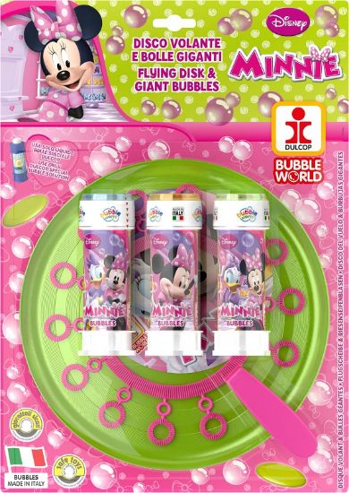 Immagine di GIOCHI BOLLE SAPONE FLYING DISC + BOLLE BLISTER 1pz MINNIE