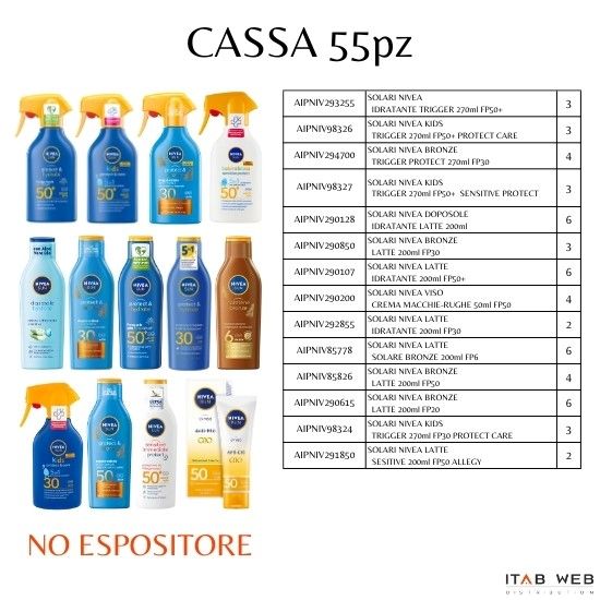 Picture of SOLARI NIVEA CASSA MISTA 55pz - SUMMER 2025