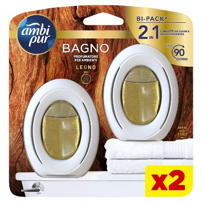 Picture of PROFUMATORE AMBIPUR BAGNO 2pz 7,5ml LEGNO