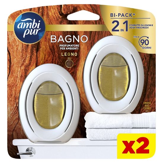 Picture of PROFUMATORE AMBIPUR BAGNO 2pz 7,5ml LEGNO