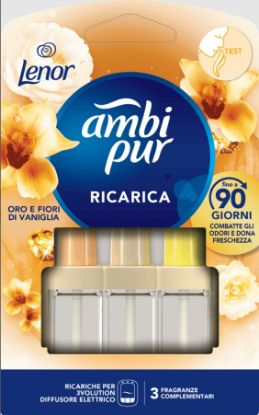 Picture of PROFUMATORE AMBIPUR DIFFUSORE 3VOLUTION 1pz + RICARICA 20ml ORO VANIGLIA