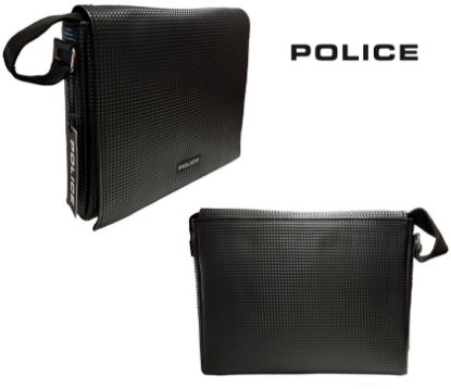 Immagine di BORSA PC POLICE 1pz BORSELLO MESSENGER NERO