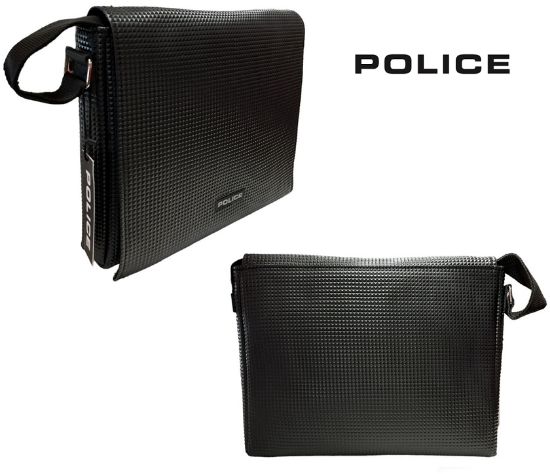 Immagine di BORSA PC POLICE 1pz BORSELLO MESSENGER NERO